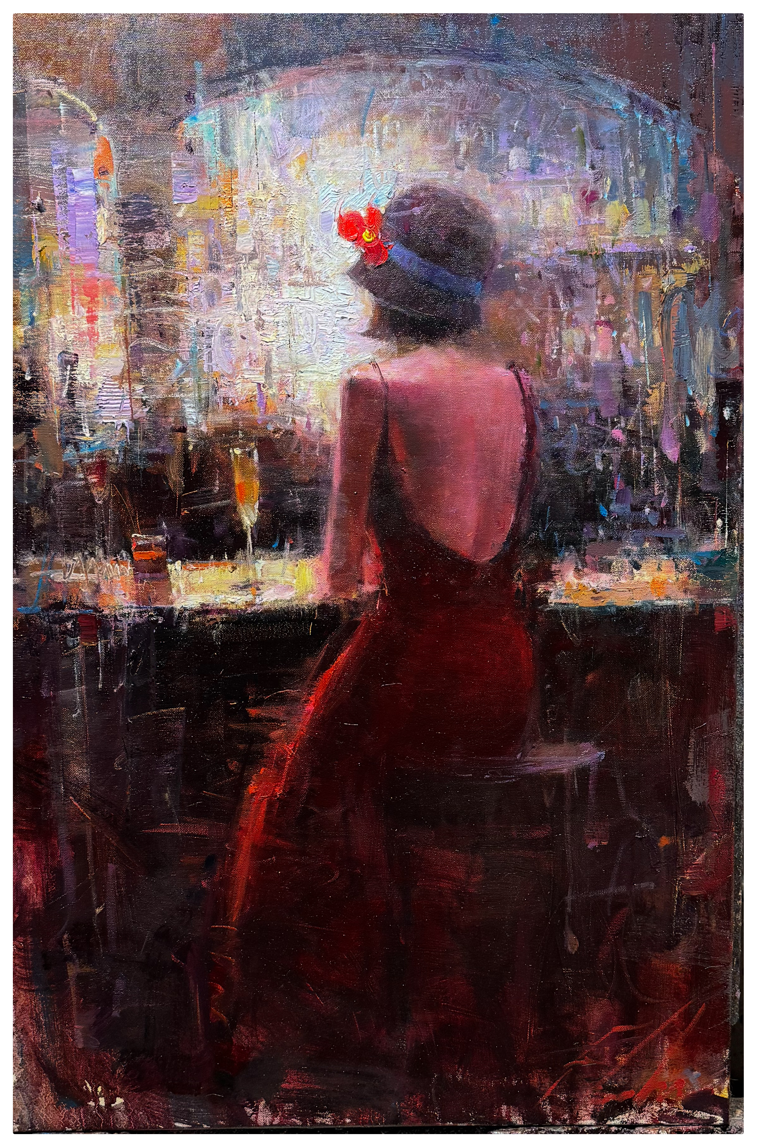 Michael Flohr Beautiful Melissa (Original) (Framed)